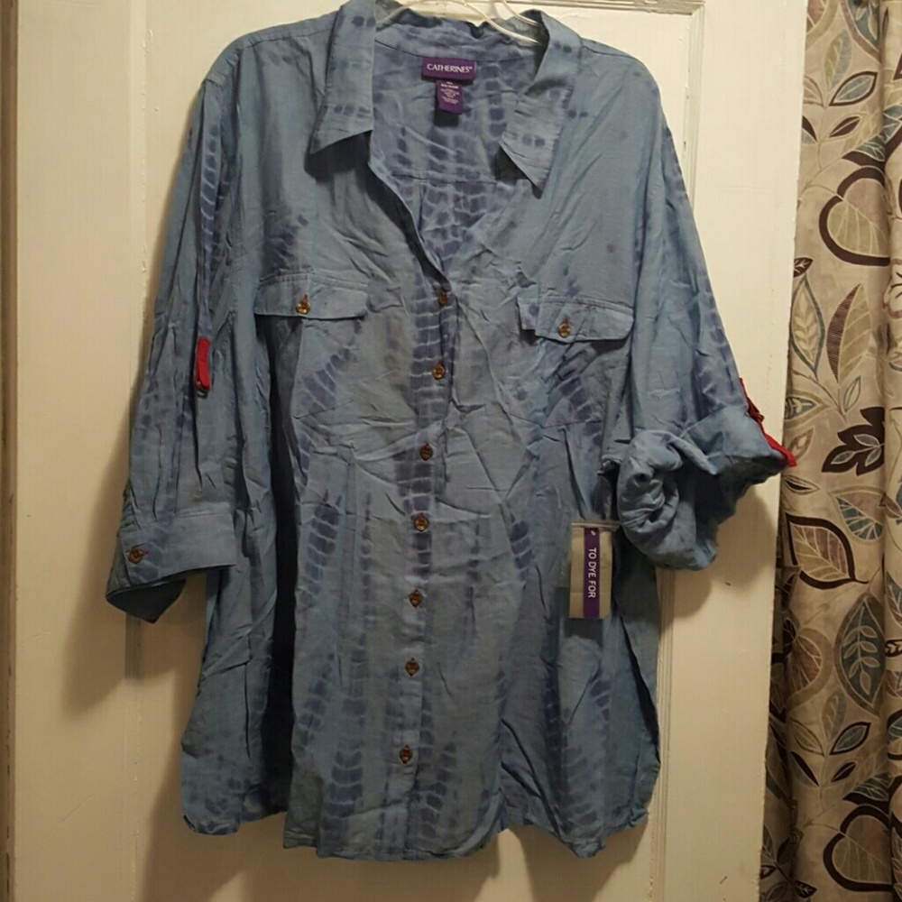NWT Blue tye dye shirt